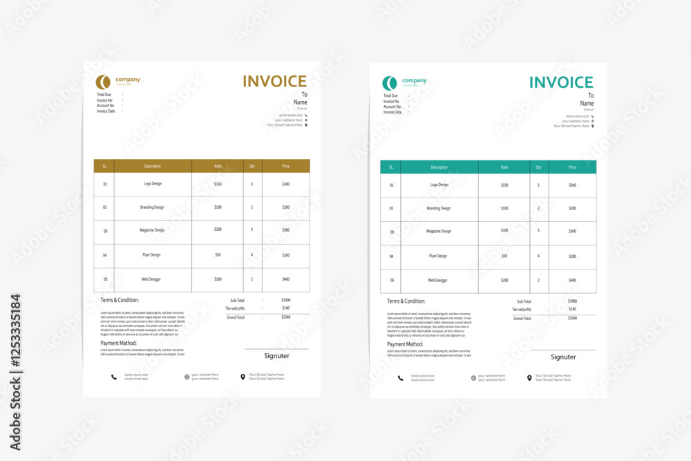 Invoice templet design vector file for your business
Invoice templet design vector file for your business