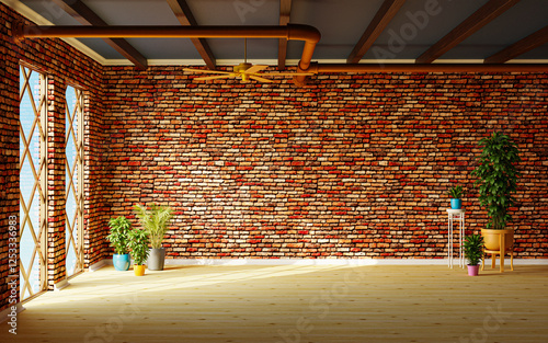 brick wall loft