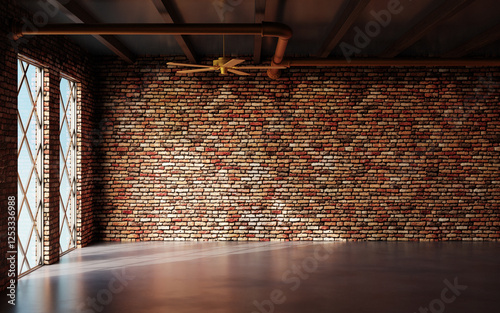 brick wall loft
