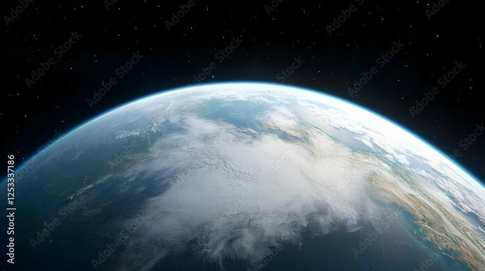 Earth's curve, space background, weather patterns, environmental imagery Earth's curve, space background, weather patterns, environmental imagery