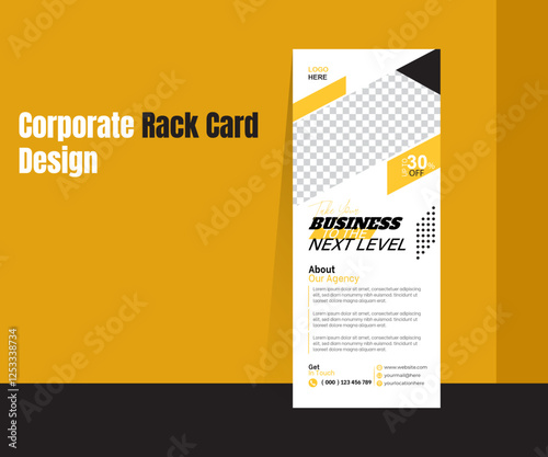 Creative corporate Minimalist Rack Card Design