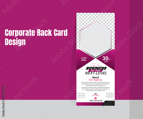 Creative corporate Minimalist Rack Card Design