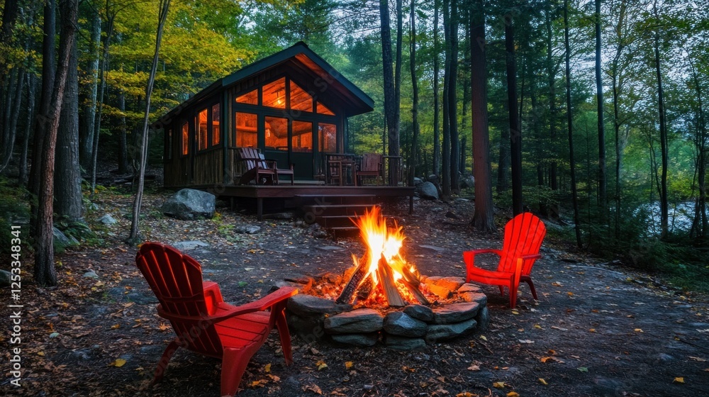 Cozy Cabin Getaway: A Serene Evening by the Fire Cozy Cabin Getaway: A Serene Evening by the Fire