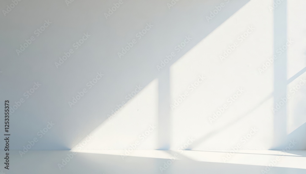 Fototapeta premium Soft, irregular shadow projecting onto a heavily textured white wall , high resolution, gradient, high quality