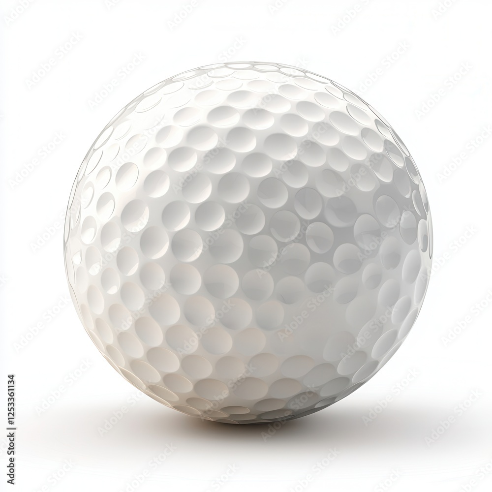 a golf ball clipart, sports object, hyper-realistic dimples, glossy finish, isolated on white background a golf ball clipart, sports object, hyper-realistic dimples, glossy finish, isolated on white background