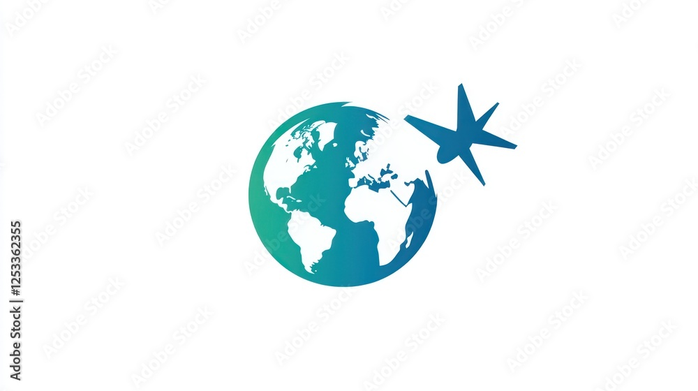 Global Airplane Travel Icon (2) Global Airplane Travel Icon (2)
