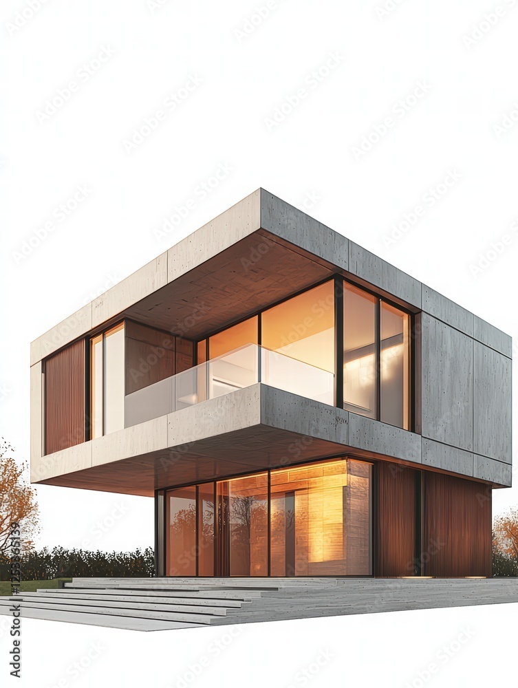 Modern architectural residence: An expansive residence showcasing a cutting-edge modern design with expansive glass windows. The image captures a sense of spaciousness and sophistication Modern architectural residence: An expansive residence showcasing a cutting-edge modern design with expansive glass windows. The image captures a sense of spaciousness and sophistication