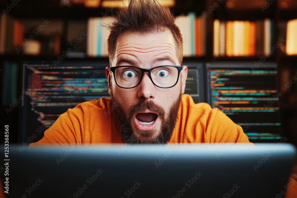 Obraz premium Man with glasses