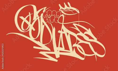 Good vibes Calligraphy Hand Lettering. Slogan Graffiti urban street style drawing. good vibes Tag urban typography street art graffiti slogan print,  t shirt graphics Slogan print.eps