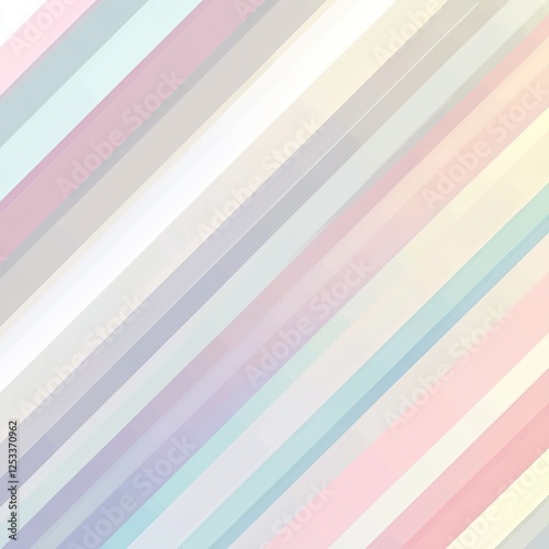 A flat vector graphic background with pastel colors and diagonal lines, creating an abstract pattern that resembles a rainbow gradient