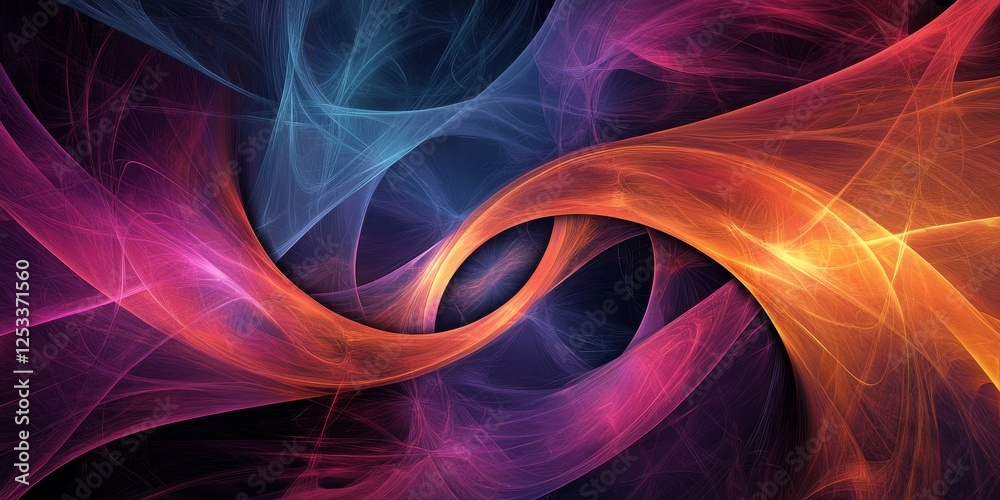 Fototapeta premium abstract artwork showcasing digital backgrounds with a focus on intricate and high-tech patterns, using a combination of bold and subtle colors to produce a sophisticated