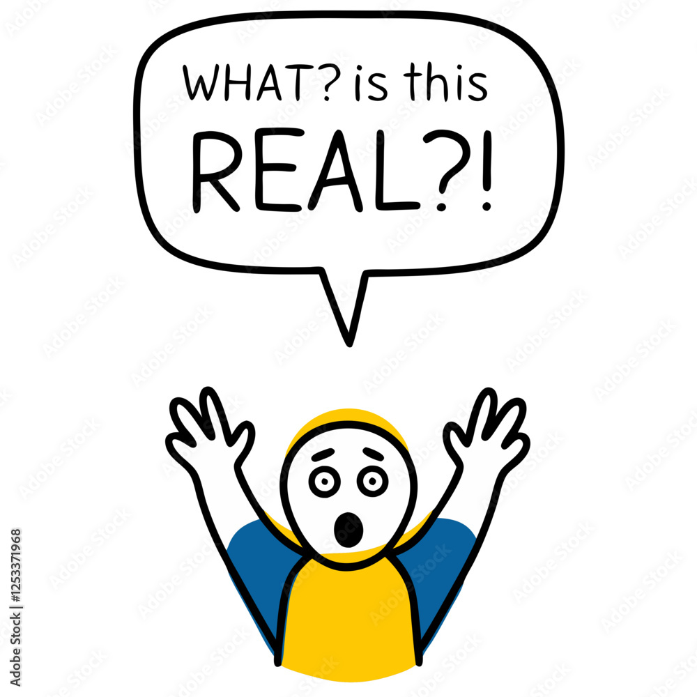Thought-provoking illustration about reality Thought-provoking illustration about reality