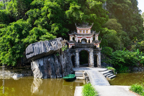 Bich Dong Pagoda entrance in Tam Coc photo