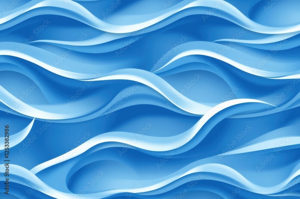Fototapeta premium Abstract Blue Wave Background