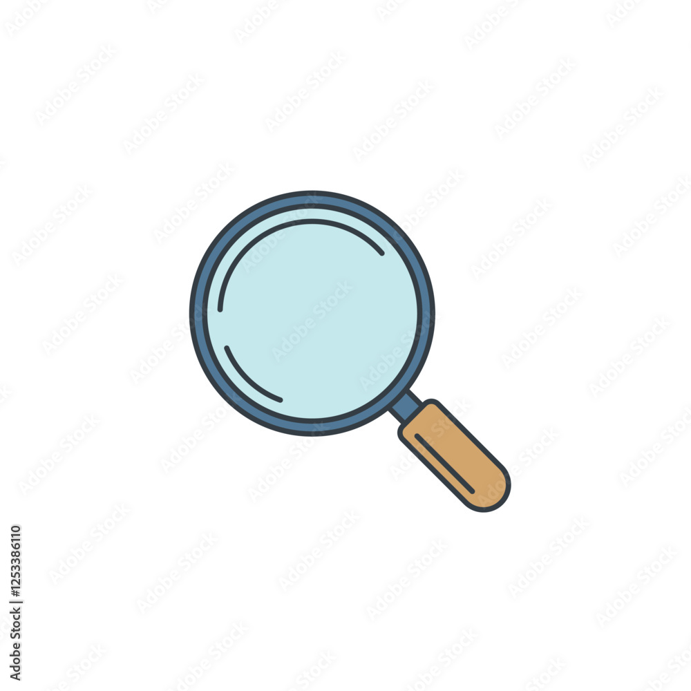 Magnifying Glass icon symbol vector illustration isolated on white background Magnifying Glass icon symbol vector illustration isolated on white background