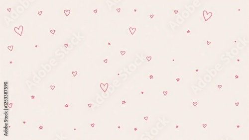 Pink background with Hearts, Pink Wallpaper