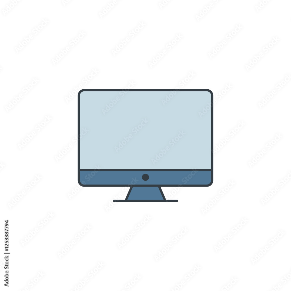 Computer icon symbol vector illustration isolated on white background Computer icon symbol vector illustration isolated on white background