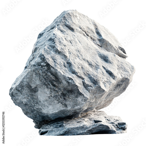 a large rock sitting on top of a rock