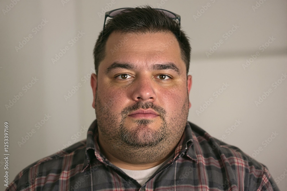 Portrait of a Chubby American Man Portrait of a Chubby American Man