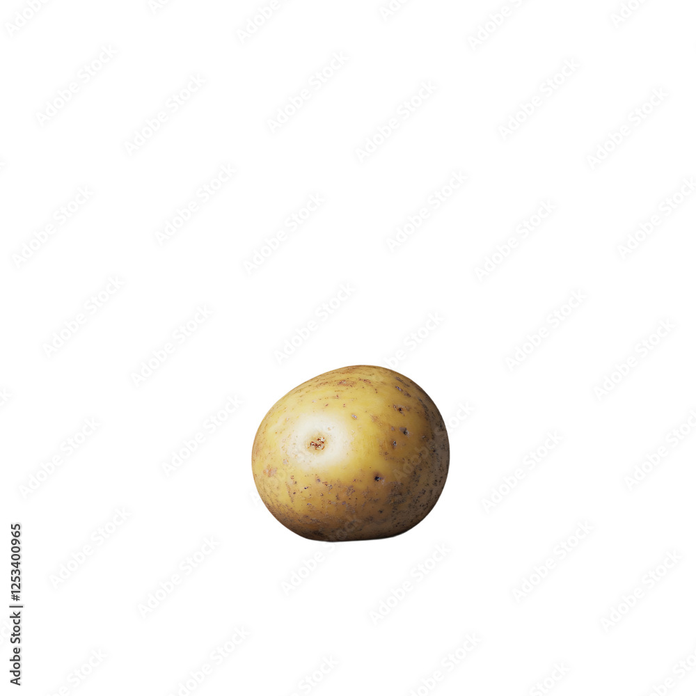 Fototapeta premium a potato on a white background with a shadow
