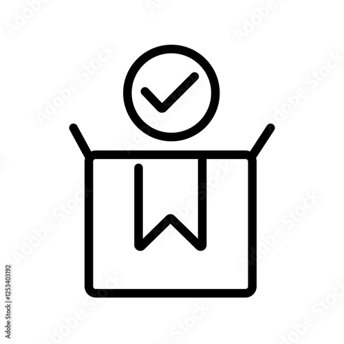 receive delivery vector icon