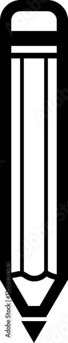 vector illustration pencil of a black background