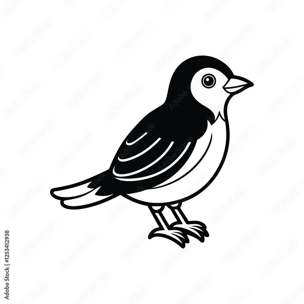 Fototapeta premium a cute bird.eps