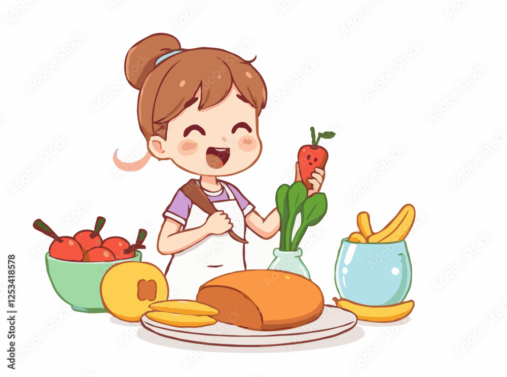 Healthy Eating and Nutrition Vector Artwork Healthy Eating and Nutrition Vector Artwork