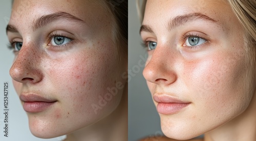 Before and After Skin Transformation Freckles and Dark Spots Reduction Treatment 