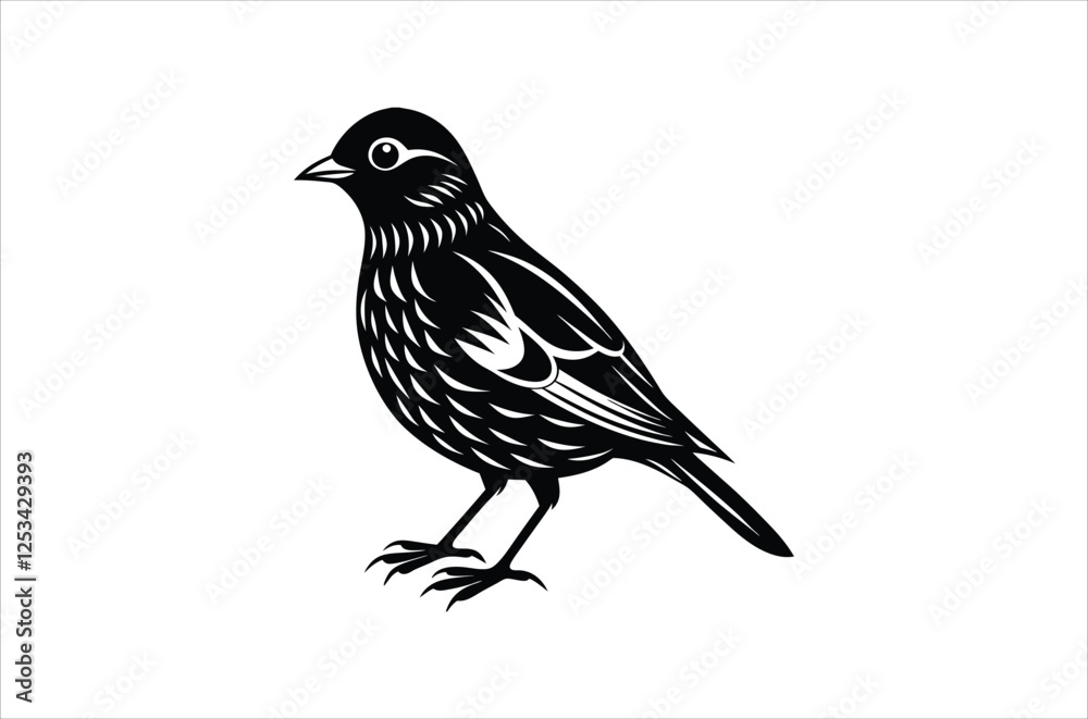 Obraz premium bird vector, icon vector illustration, bird silhouette of a bird isolated on a white background, eps, png, svg, vector,
