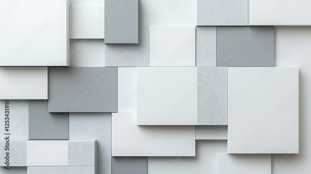 Abstract Grey and White Geometric Square Pattern Design Abstract Grey and White Geometric Square Pattern Design