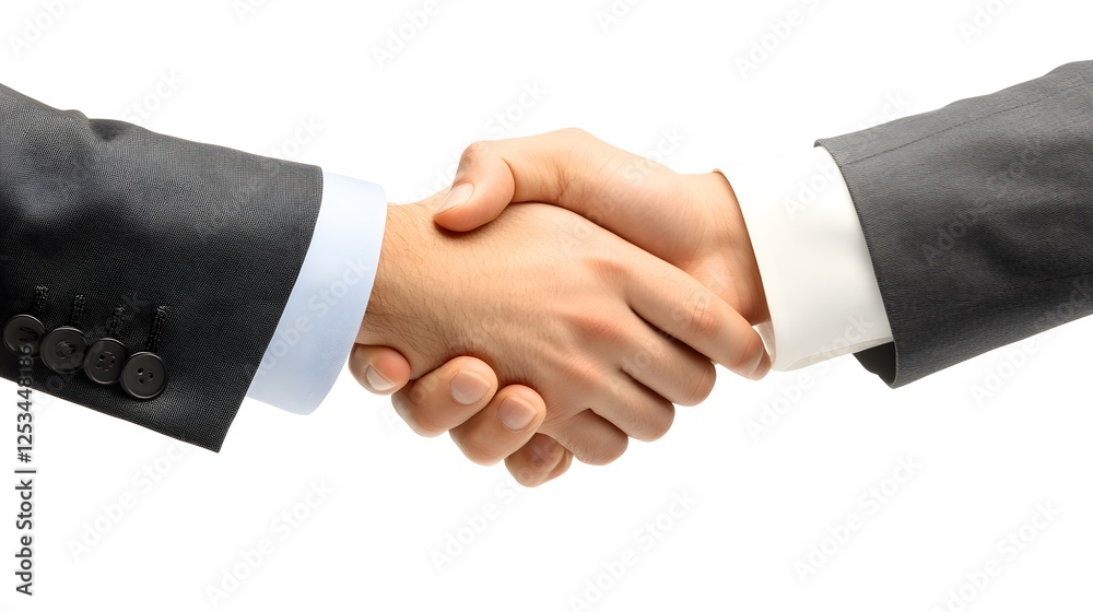 Businessmen Handshake Agreement Deal Closeup Businessmen Handshake Agreement Deal Closeup