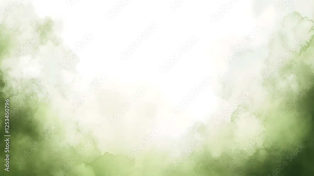 Fototapeta premium Abstract Green Watercolor Background Texture