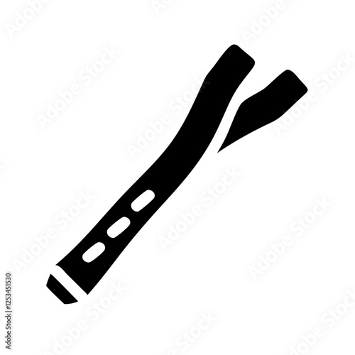 Miswak Silhouette Vector - Traditional Islamic Toothbrush Design for Ramadan