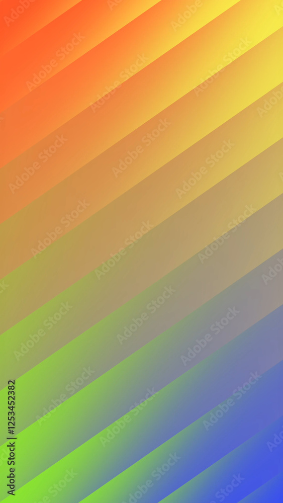 Obraz premium Colorful gradient diagonal waves abstract background