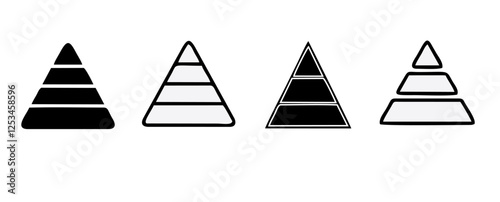 Pyramid infographic template. Blank infographic vector design for presentation
