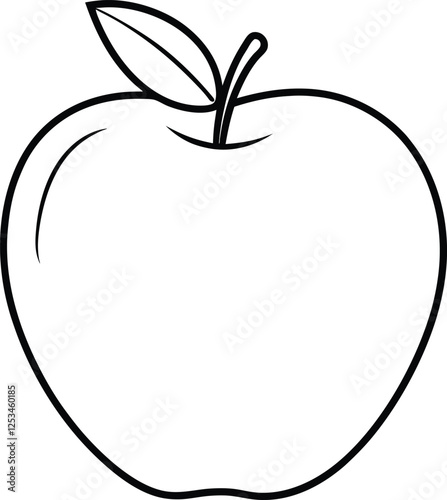 vector illustration of an apple
