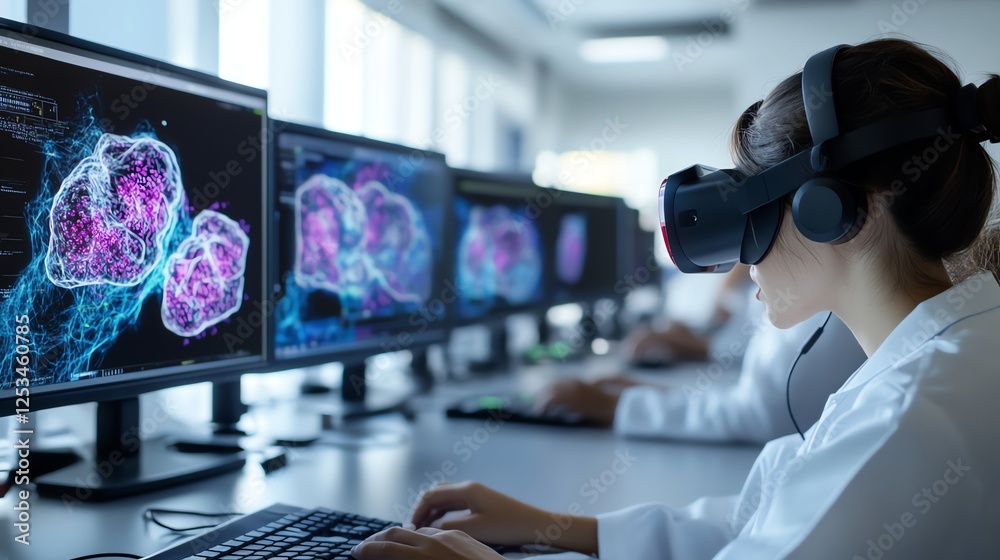 Virtual realityenhanced microscope allowing scientists to explore microscopic worlds in immersive 3D Virtual realityenhanced microscope allowing scientists to explore microscopic worlds in immersive 3D