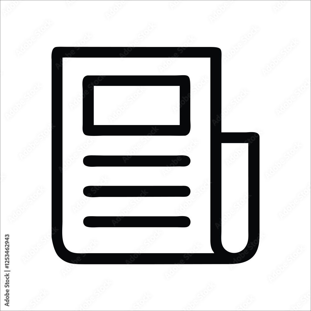 Folded Daily Newspaper with Headlines on Front Page
Folded Daily Newspaper with Headlines on Front Page