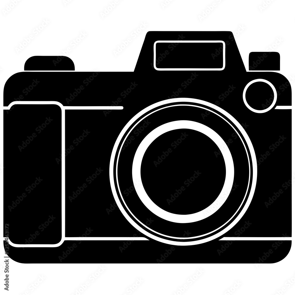 Camera vector silhouette illustration Camera vector silhouette illustration