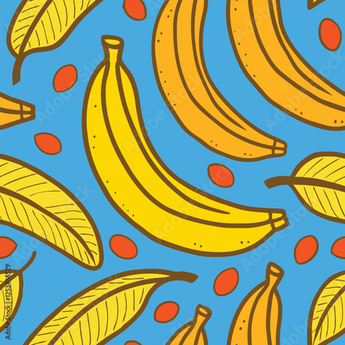 seamless pattern with bananas