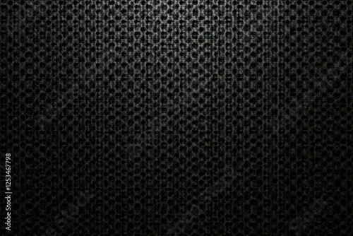 Wallpaper Mural Intricate black metal backdrop; small holes form repeating geometric pattern , rusty, shadow Torontodigital.ca