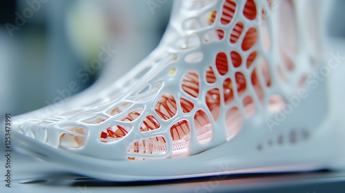 Smart prosthetic limb prototype being tested in a biomedical engineering lab with detailed closeup of its robotic structure