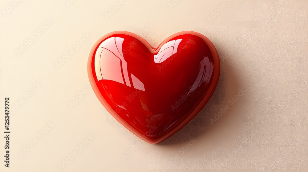 Shiny Red Heart Shape Valentine s Day Love Symbol Romantic Glossy Abstract Background Shiny Red Heart Shape Valentine s Day Love Symbol Romantic Glossy Abstract Background