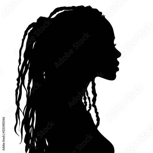 African American woman profile
