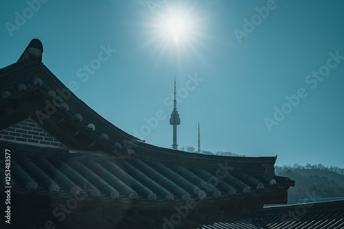 남산 한옥 마을에서 보는 전경
