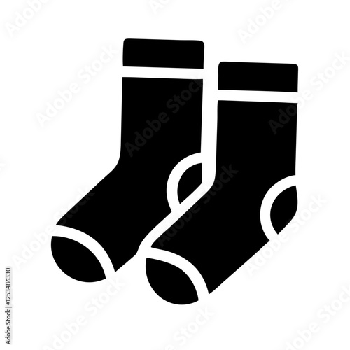 Islamic Socks Silhouette Vector - Modest Design for Prayer and Muslim Lifestyle Themes