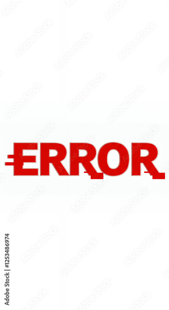 ** Error Message: Red Warning Sign, Problem Alert, Tech Glitch, System Failure, Computer Bug, Software Issues, Alert Notification ** Error Message: Red Warning Sign, Problem Alert, Tech Glitch, System Failure, Computer Bug, Software Issues, Alert Notification