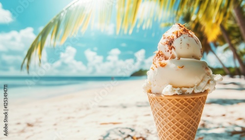 Escape To A Paradise Island With Tropical Palms And Cool Ice Cream - A Unique Summer Vacation Experience For Travelers