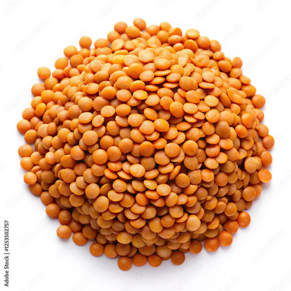 Lentils isolated on white background
Lentils isolated on white background